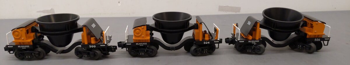 MTH 20-90143 O Milwaukee Road Premier Slag Car Set (Set of 3) EX