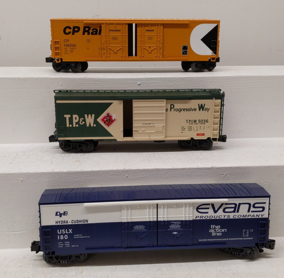 MTH & Others O Gauge Assorted Freight Cars #5036 #180 #166550 [3] LN