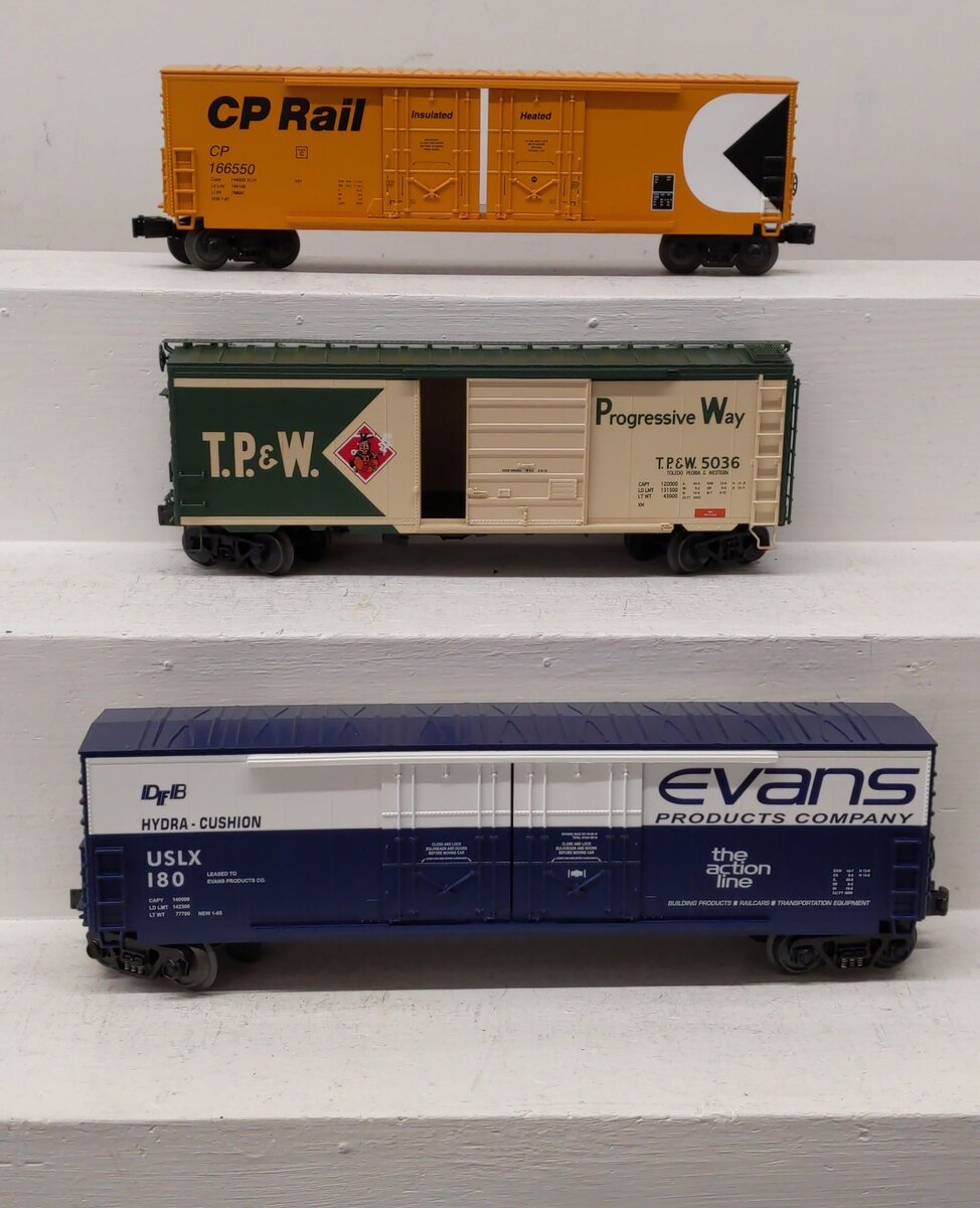 MTH & Others O Gauge Assorted Freight Cars #5036 #180 #166550 [3] LN