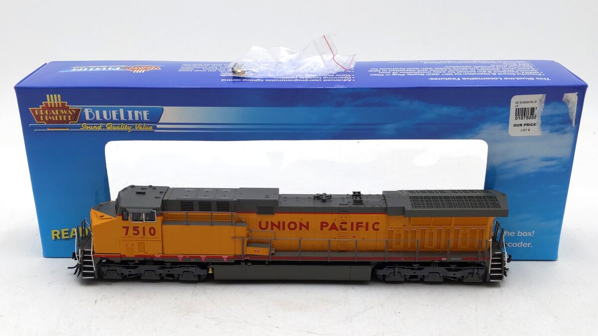 Broadway Limited 5055 UP GE AC6000CW Diesel Loco #7510 w/ SND LN/Box