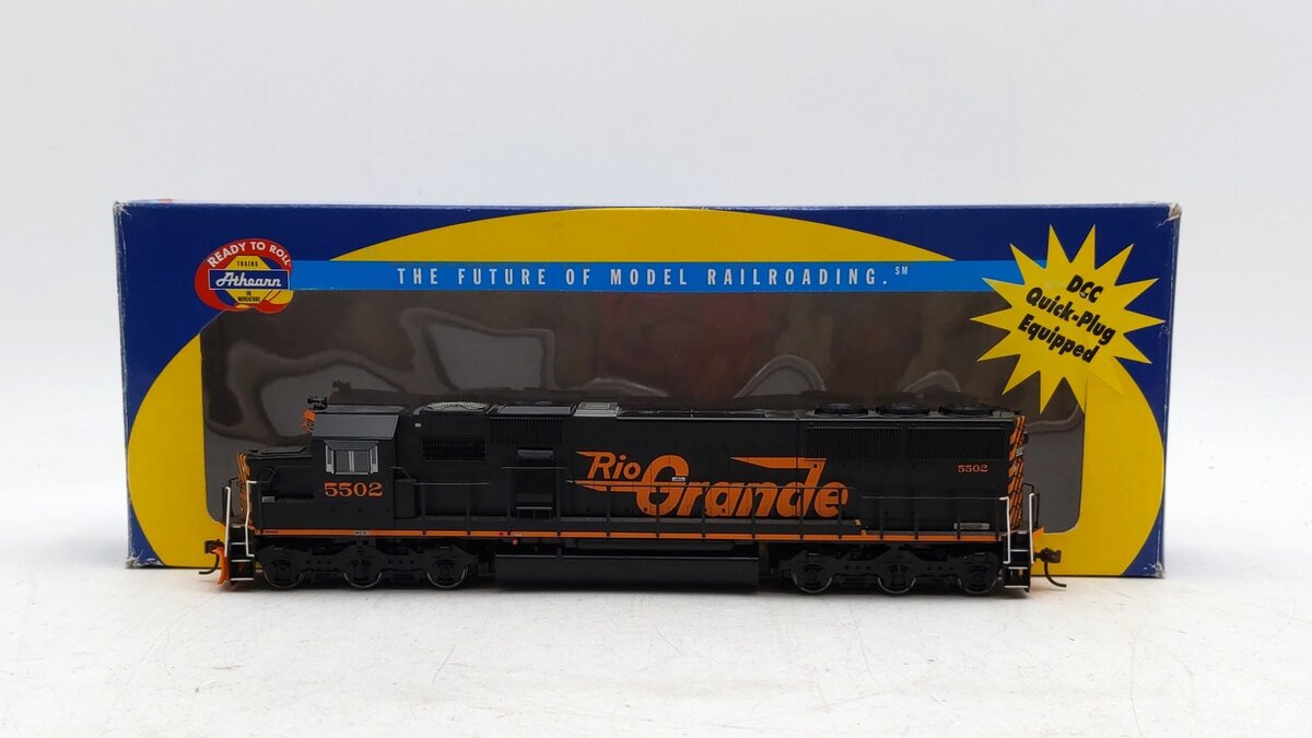 Athearn 80974 HO Scale Denver & Rio Grande Western SD50 Diesel Locomotive #5502 EX/Box