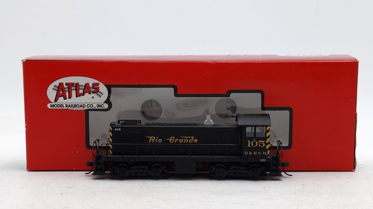 Atlas 8744 HO Scale Denver & Rio Grande Western S-2 Diesel Locomotive #105 LN/Box