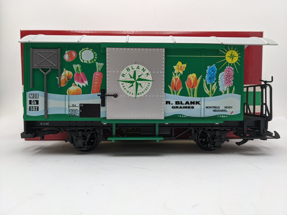 LGB 4128 G Scale R. Blank Graines End Car EX/Box