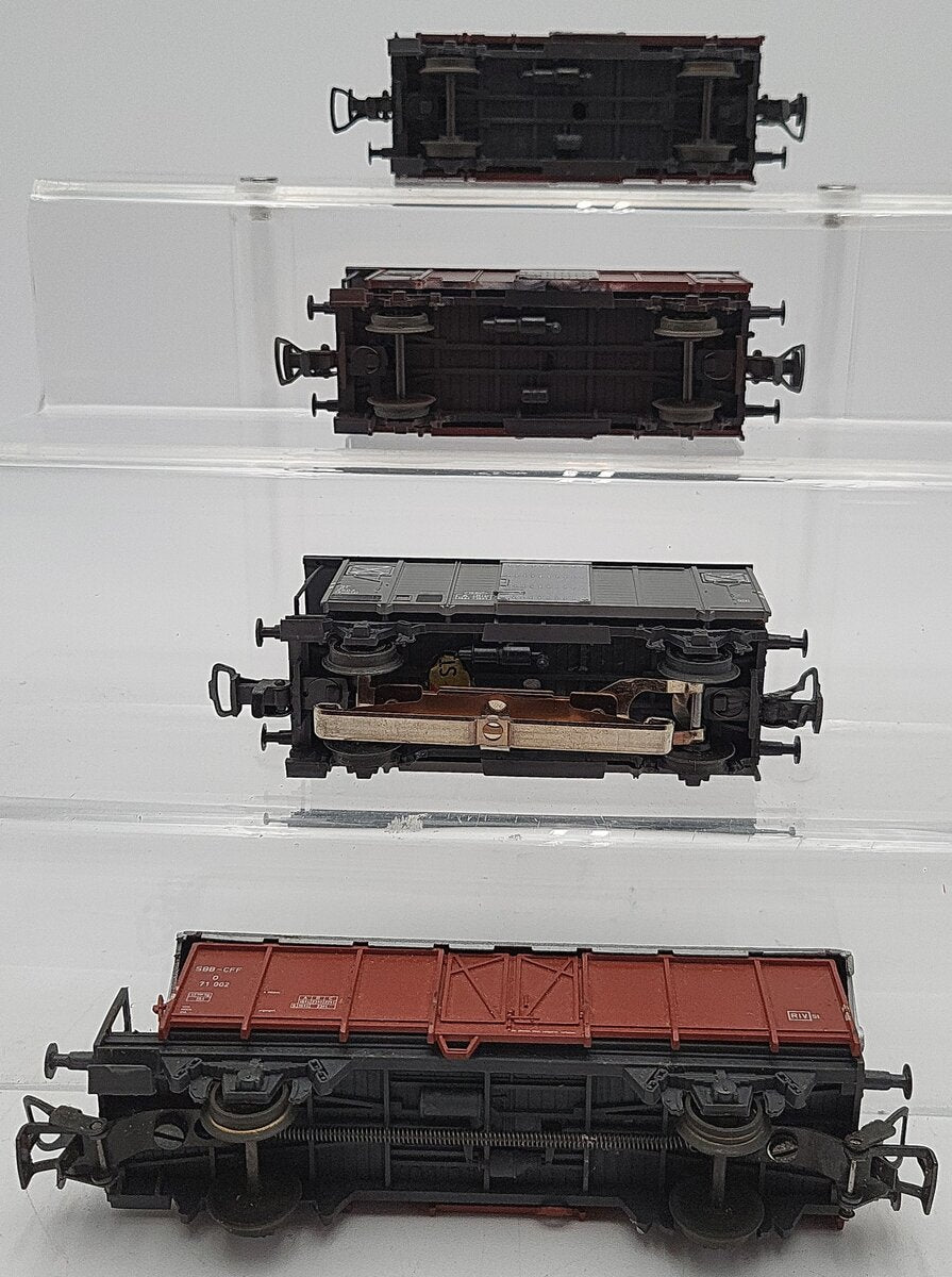 Liliput HO Scale SBB Freight Car Assortment: 24755, 30417, 71002 [4] VG