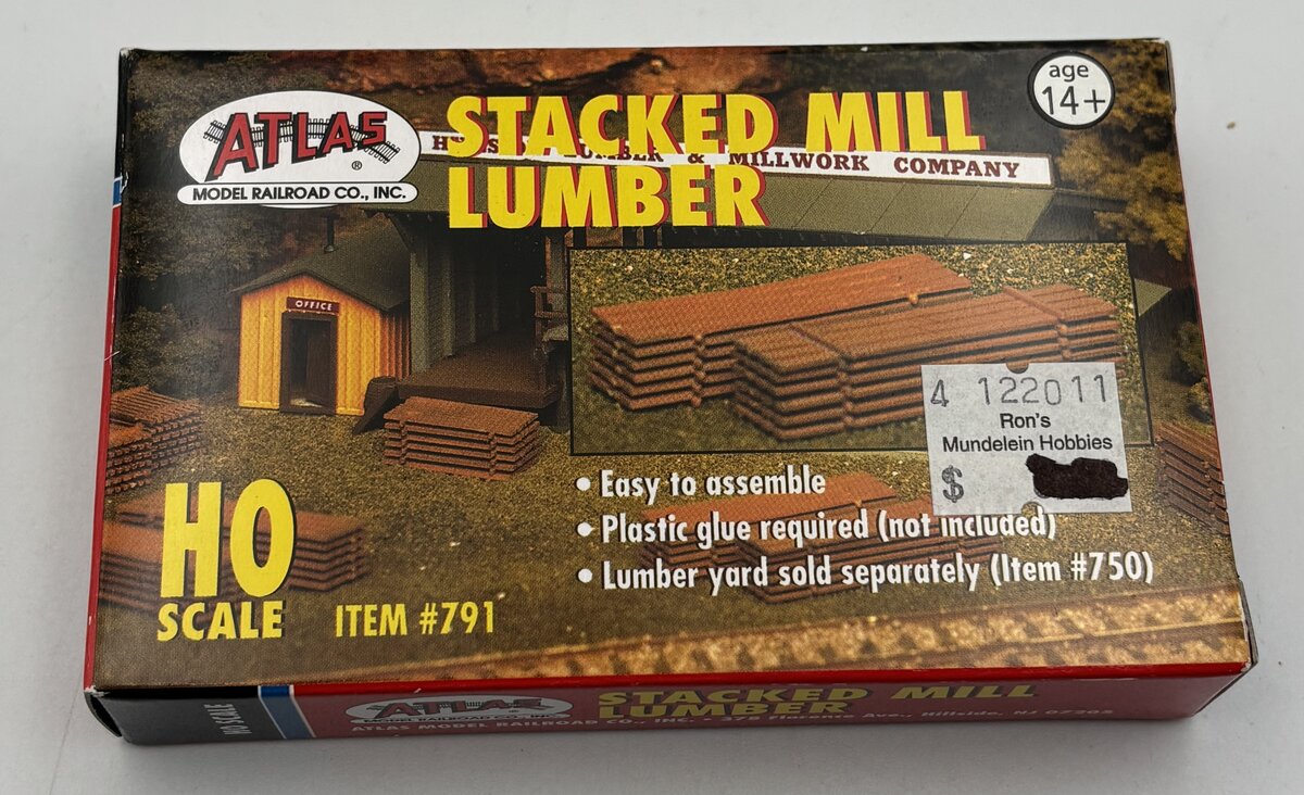 Atlas 0791 HO/N Mill Lumber Kit