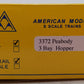 American Models 3372 S Scale Peabody Short Line Open Hopper #9650 (Hi-Rail) EX/Box