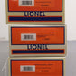 Lionel O Norman Rockwell Assorted Freight Cars: 6-17657, 6-19562, 6-19563 [3] EX/Box