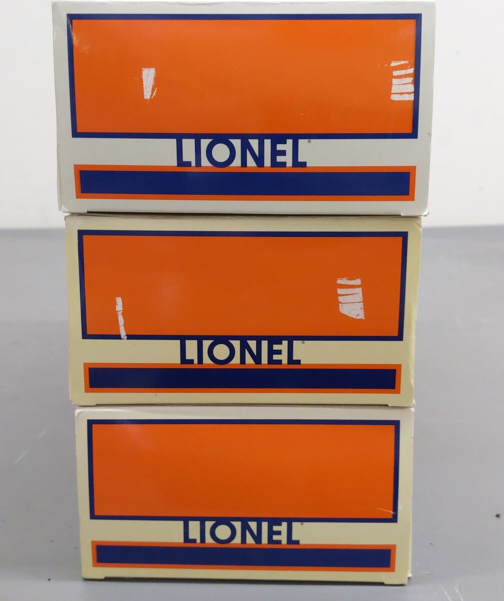 Lionel O Norman Rockwell Assorted Freight Cars: 6-17657, 6-19562, 6-19563 [3] EX/Box