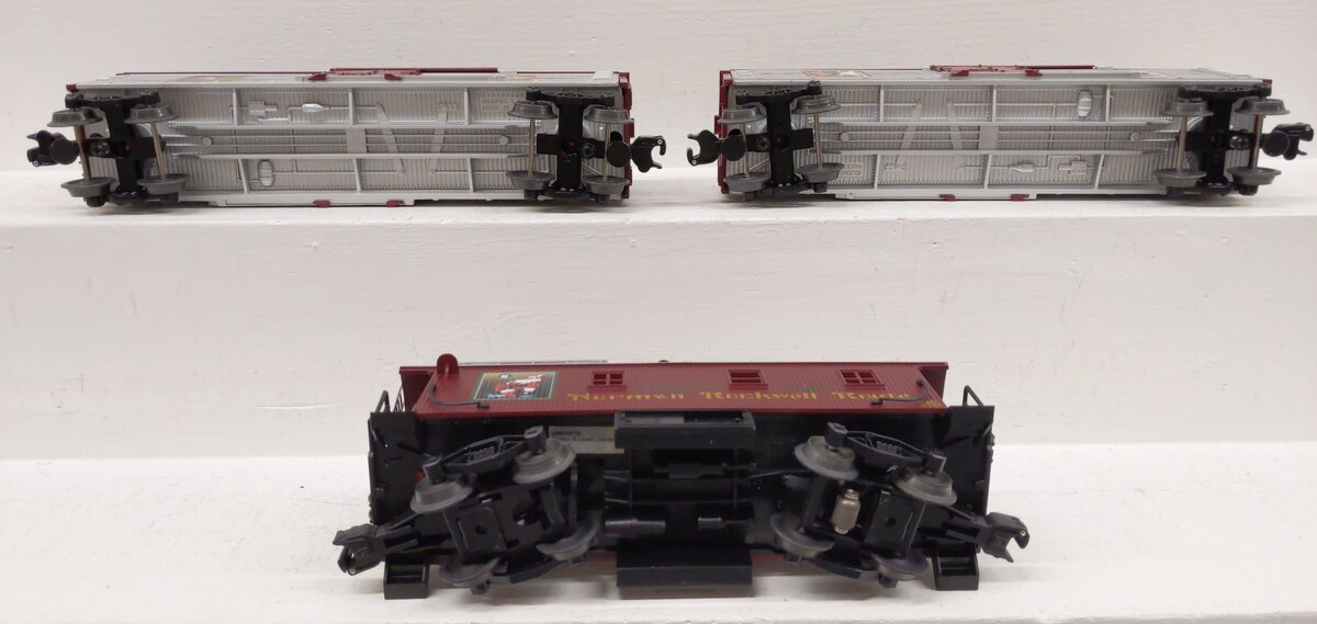 Lionel O Norman Rockwell Assorted Freight Cars: 6-17657, 6-19562, 6-19563 [3] EX/Box