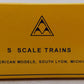 American Models 5009 S Gauge D&RGW ACF 50ft Rib-Sided Boxcar #61564 (Hi-Rail) EX/Box