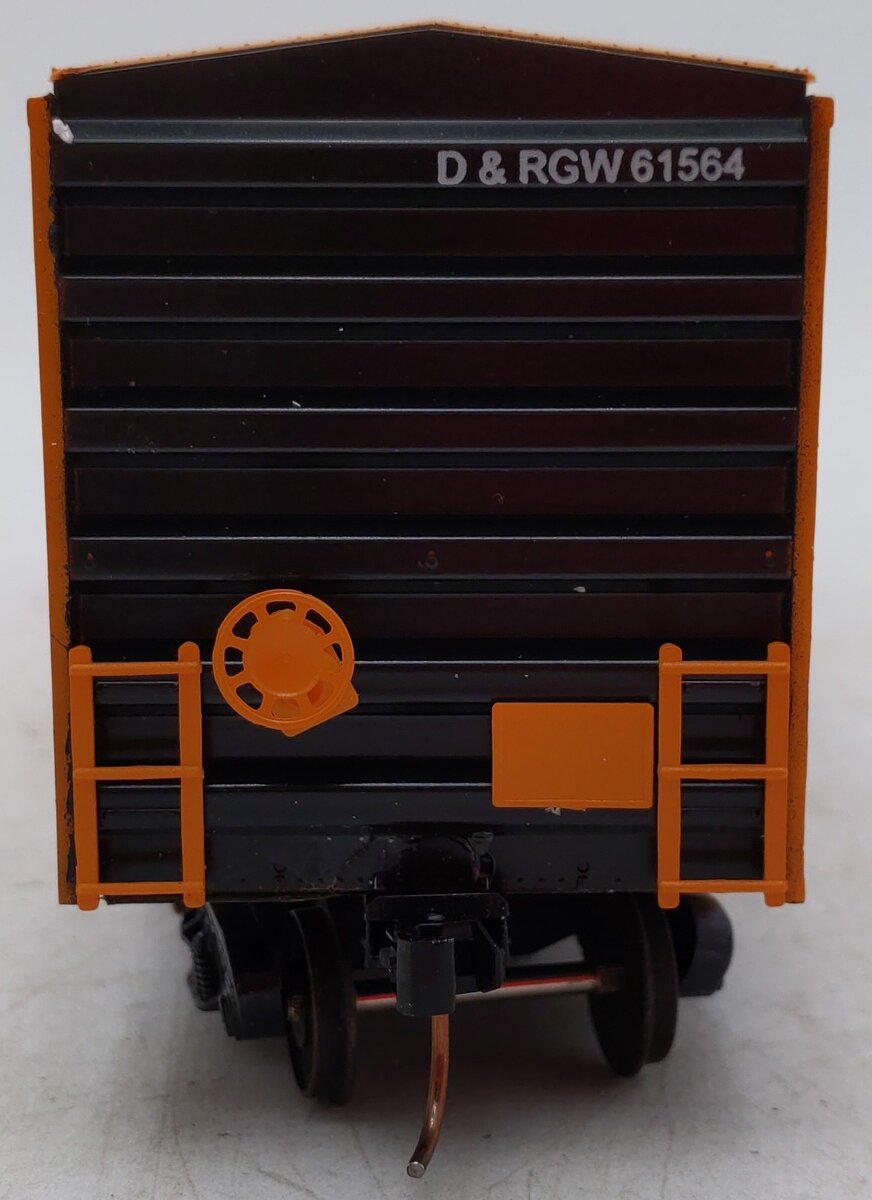 American Models 5009 S Gauge D&RGW ACF 50ft Rib-Sided Boxcar #61564 (Hi-Rail) EX/Box