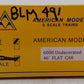 American Models 6000 S Gauge Custom Bruce Lead Mines 46' Flatcar #491/Box