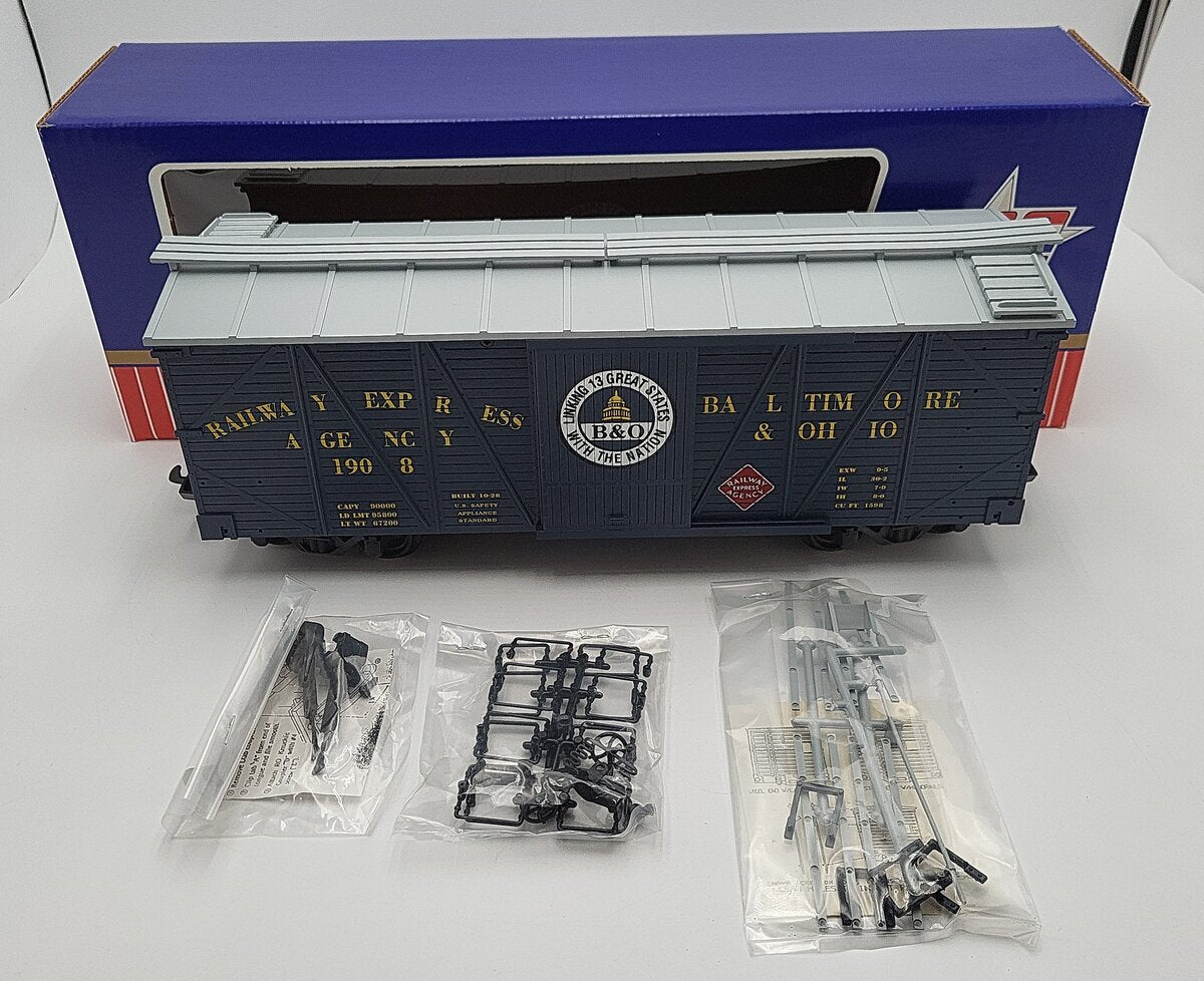 USA Trains R1410A G Scale Baltimore and Ohio Boxcar #1908 NIB