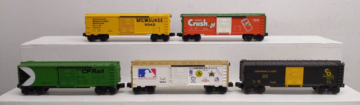 Lionel Assorted O Gauge Box Cars [5] EX