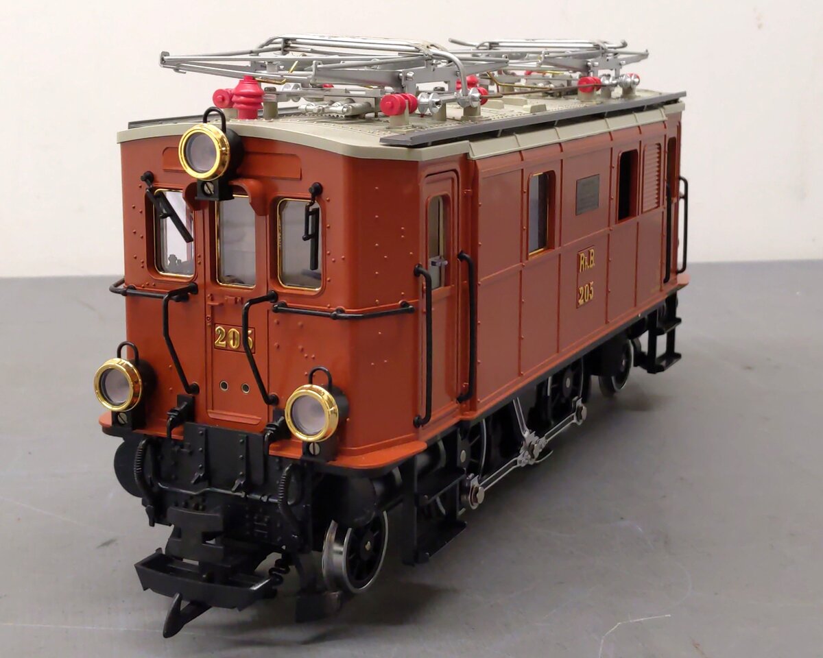 LGB 2045 G Scale RhB Electric Locomotive #205 EX/Box