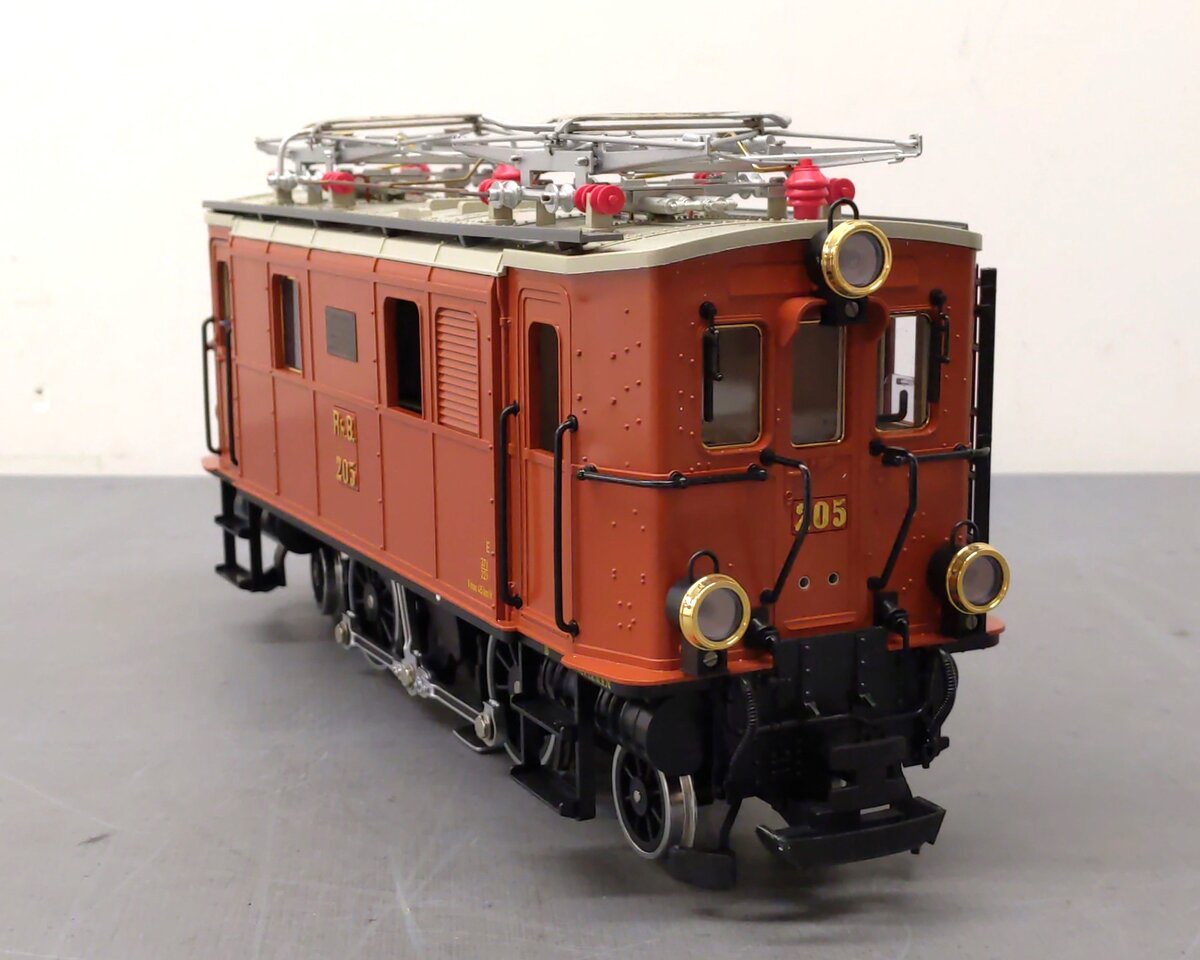 LGB 2045 G Scale RhB Electric Locomotive #205 EX/Box