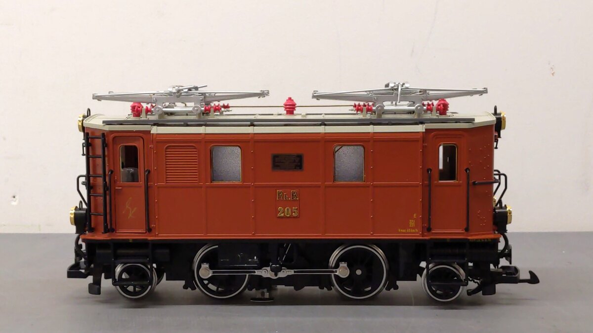 LGB 2045 G Scale RhB Electric Locomotive #205 EX/Box