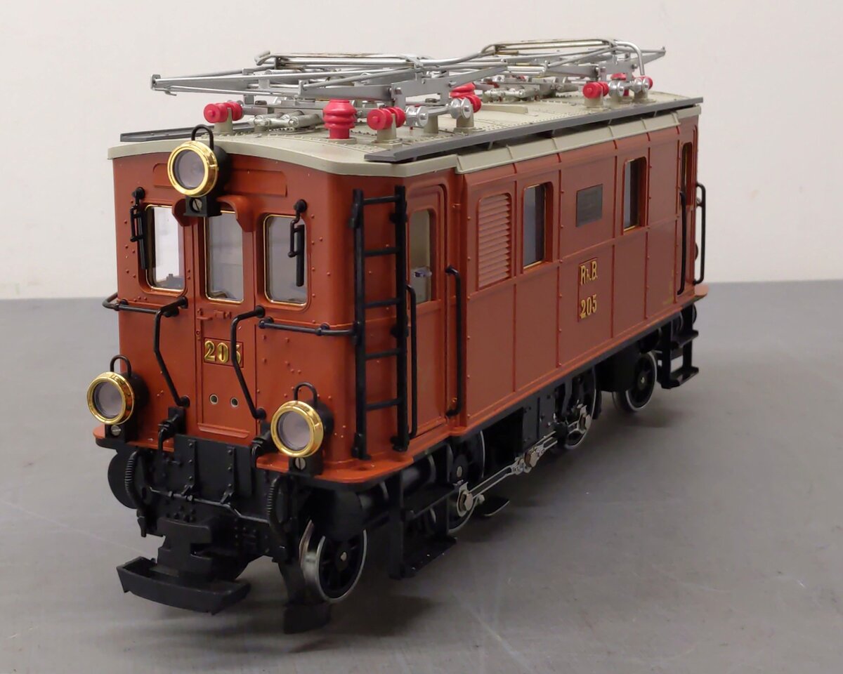 LGB 2045 G Scale RhB Electric Locomotive #205 EX/Box