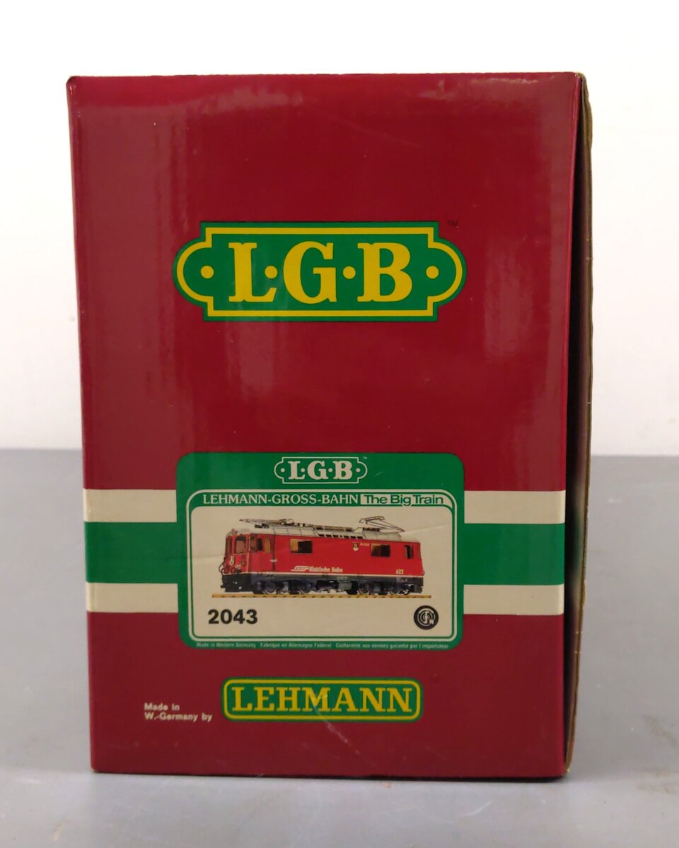 LGB 2043 G Scale Rhatische Bahn Electric Locomotive #622 EX/Box