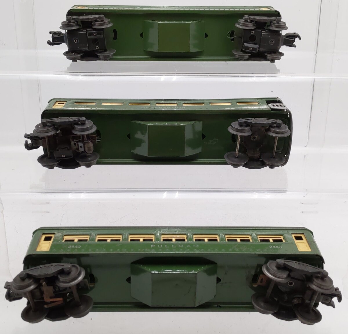 Lionel Vintage O Gauge Tinplate Passenger Cars #2440,2440,2441 [3] VG