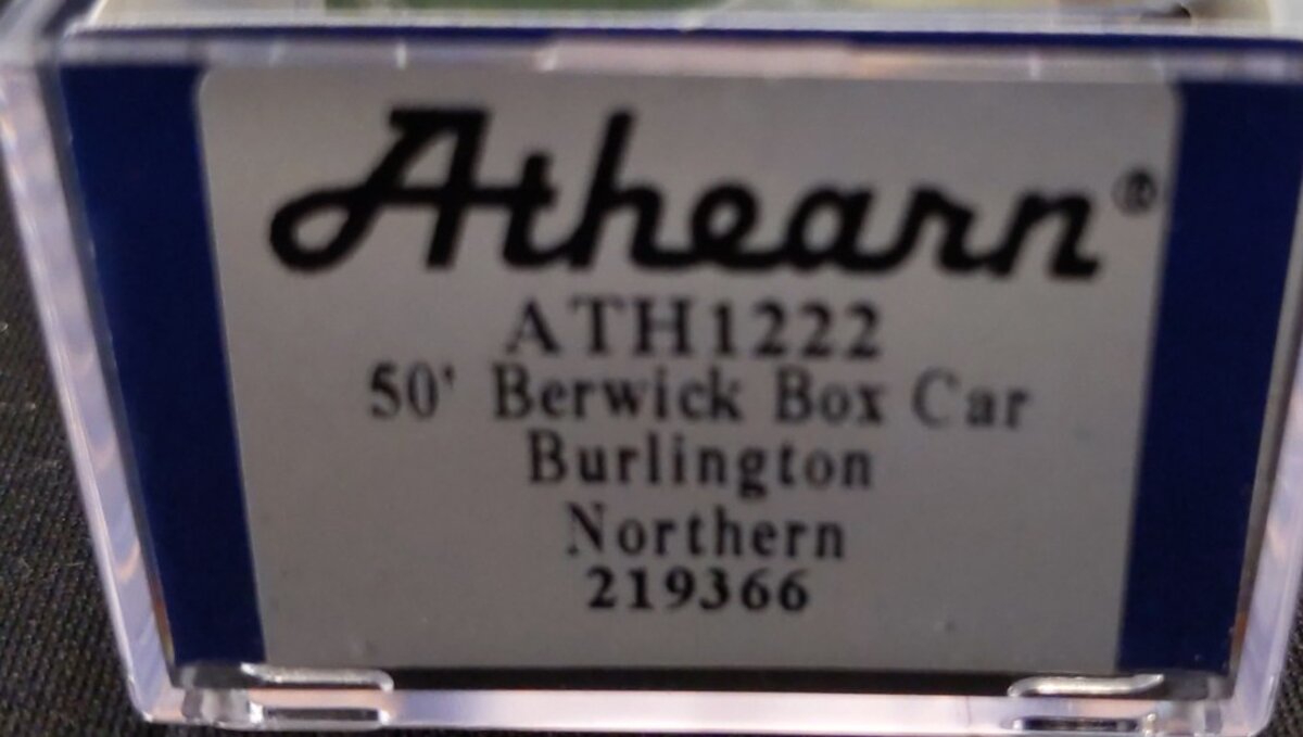 Athearn 1222 N Burlington Norhtern 50' Berwick Box #219366 LN/Box