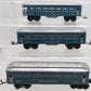 Lionel Vintage O Gauge Tinplate Passenger Cars #1630,1630,1631 [3] VG