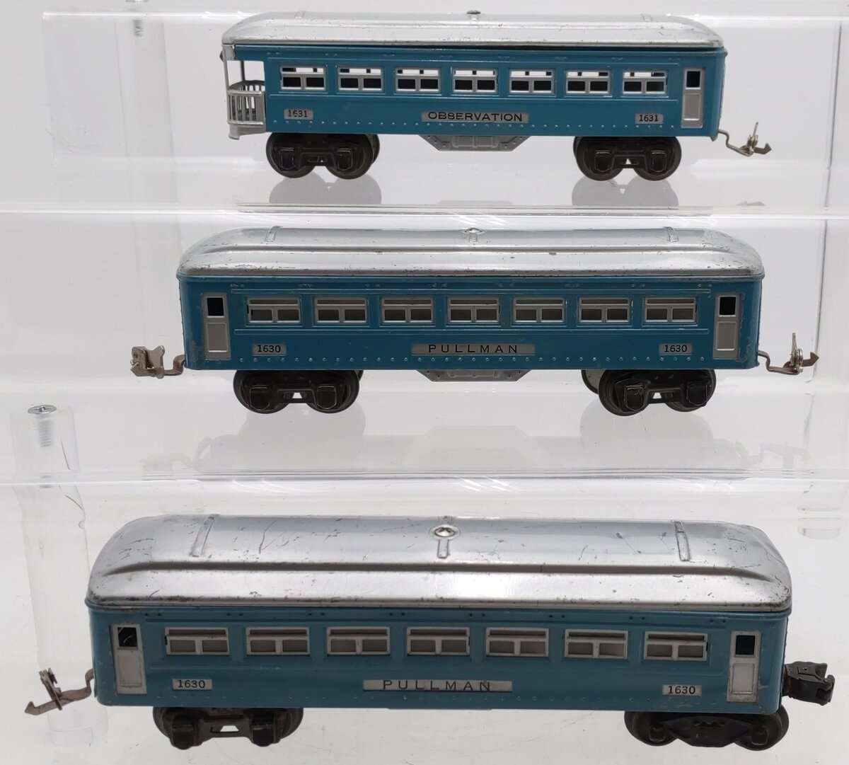 Lionel Vintage O Gauge Tinplate Passenger Cars #1630,1630,1631 [3] VG