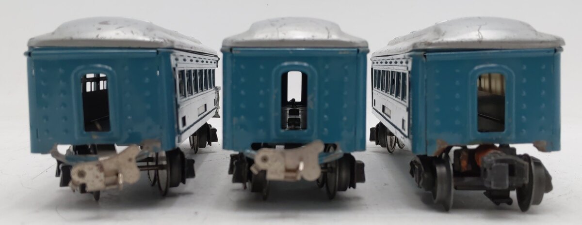 Lionel Vintage O Gauge Tinplate Passenger Cars #1630,1630,1631 [3] VG