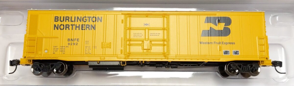 Athearn 24603 N BNFE/Yellow FGE 57' Mechanical Reefer #9292