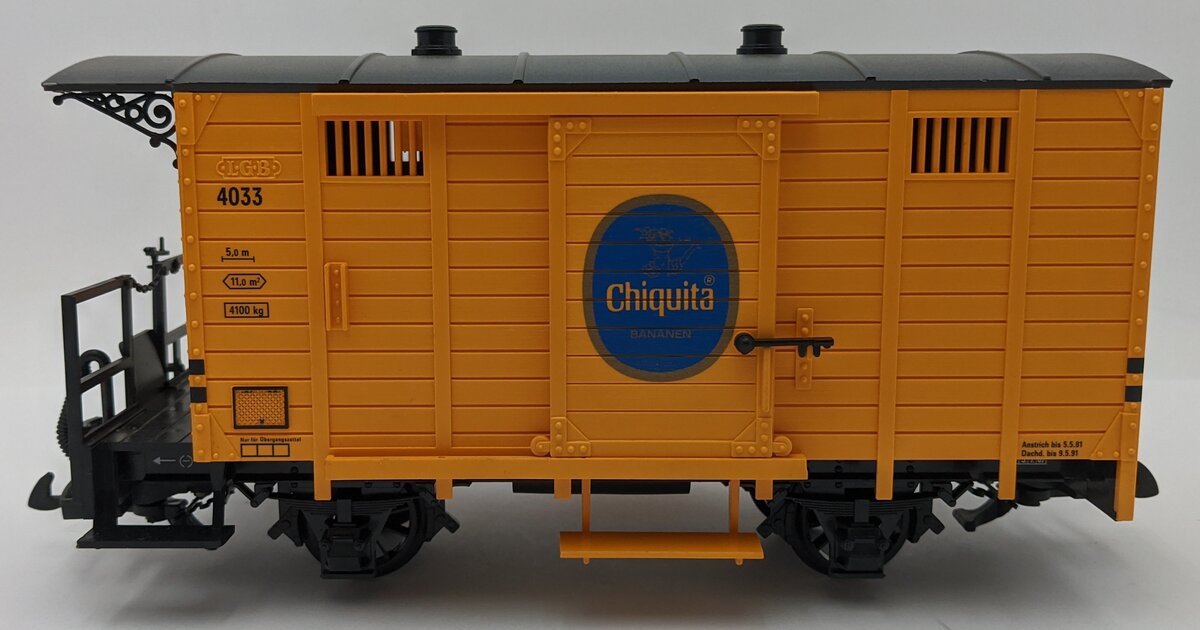 LGB 4033 G Scale Chiquita Boxcar EX