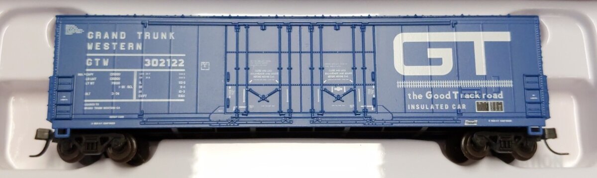 Atlas 50005202 N Grand Trunk 53' Evans Double Plug Door Boxcar #302122 LN/Box