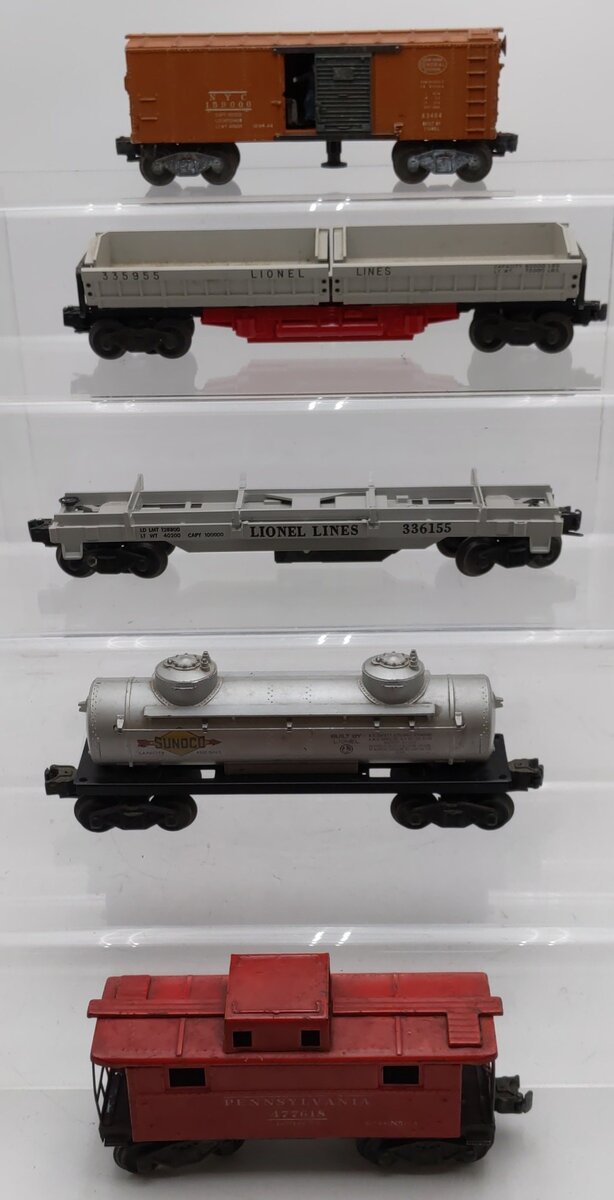 Lionel Vintage O Gauge Freight Cars #X3464,335955,336155,6465,477618 [5] VG