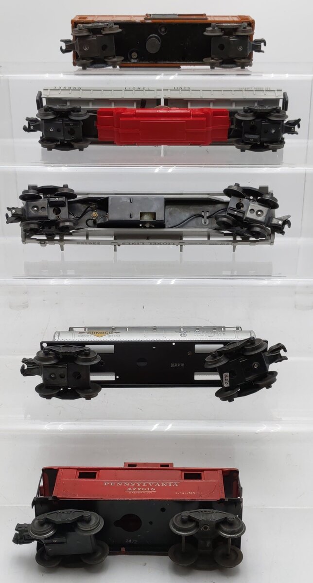 Lionel Vintage O Gauge Freight Cars #X3464,335955,336155,6465,477618 [5] VG