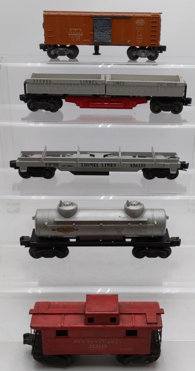 Lionel Vintage O Gauge Freight Cars #X3464,335955,336155,6465,477618 [5] VG