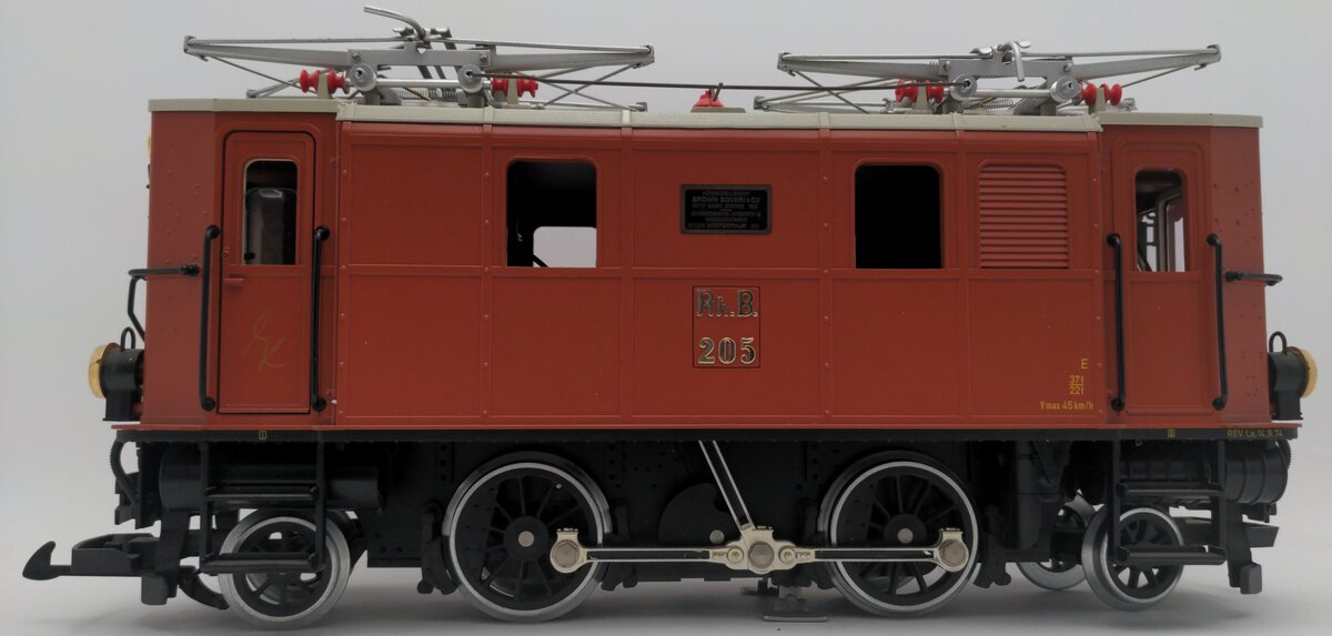 LGB 2045 G Scale RhB Electric Locomotive #205 VG/Box