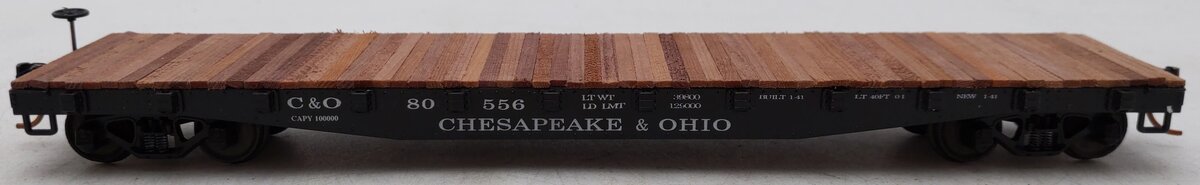 American Models 6006 S Scale Chesapeake & Ohio Flatcar #80556 EX/Box