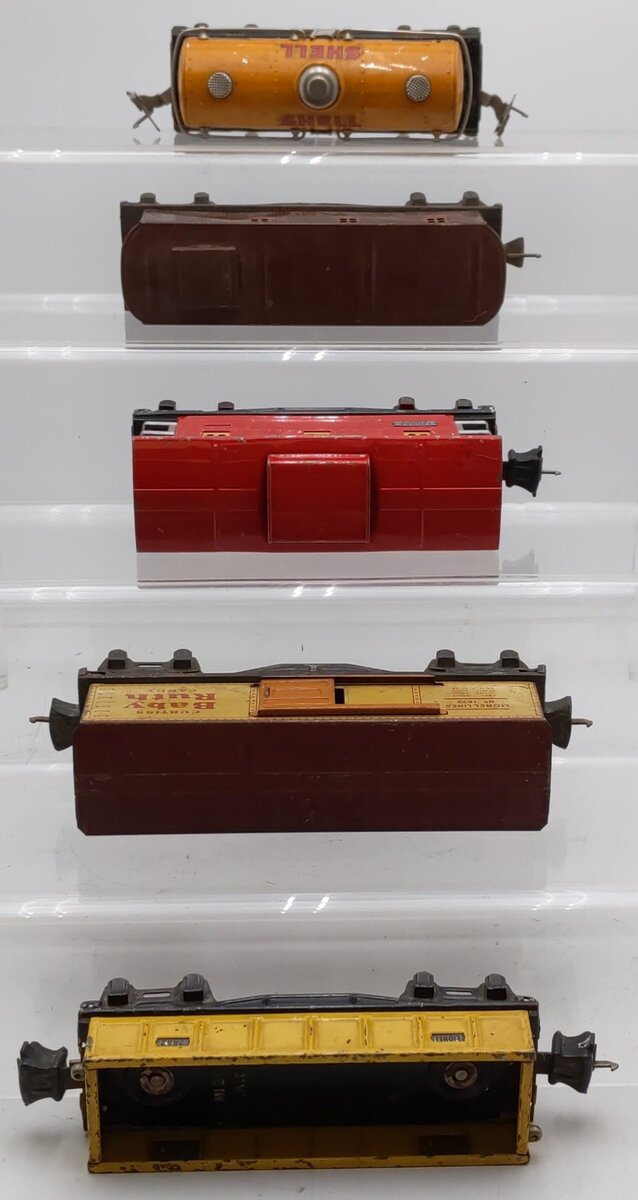 Lionel Vintage O Gauge Freight Cars #2657,1682,654,1679,2652 [5] VG
