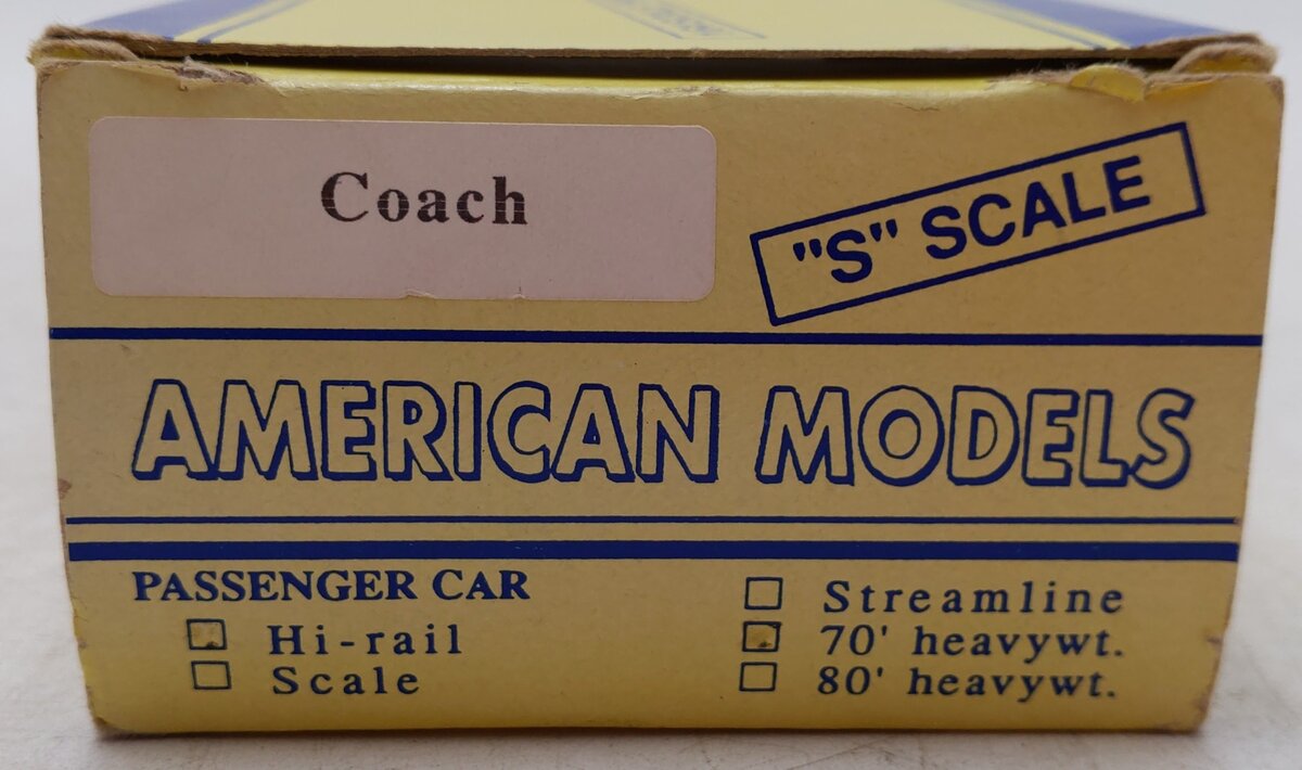 American Models 1223 S Scale Pennsylvania Coach Passenger Car EX/Box