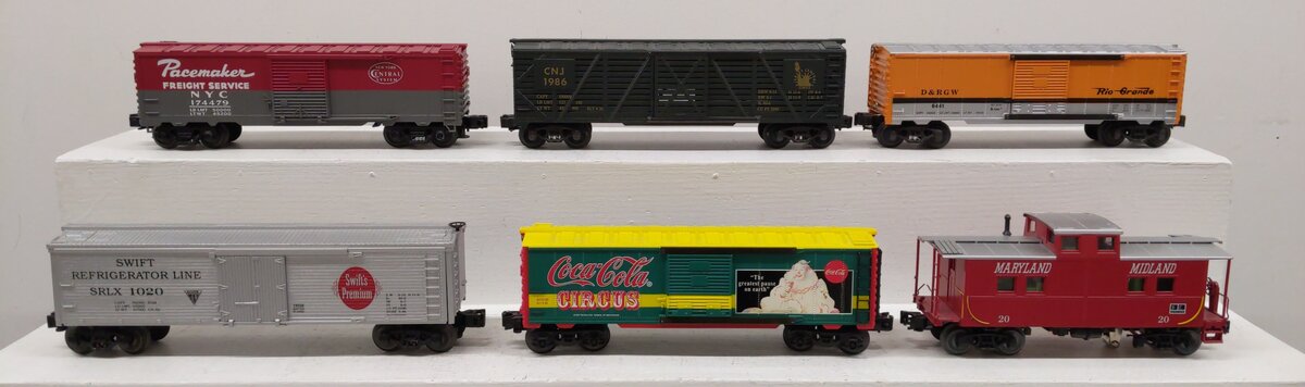 K-Line, Lionel, & Others Assorted O Gauge Freight Cars & Caboose [6] EX