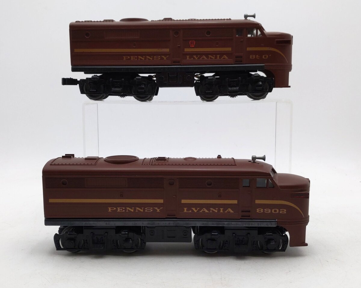 Lionel 6-18901 O Gauge Pennsylvania AA Alco Diesel Locomotive #8901/8902 Set VG