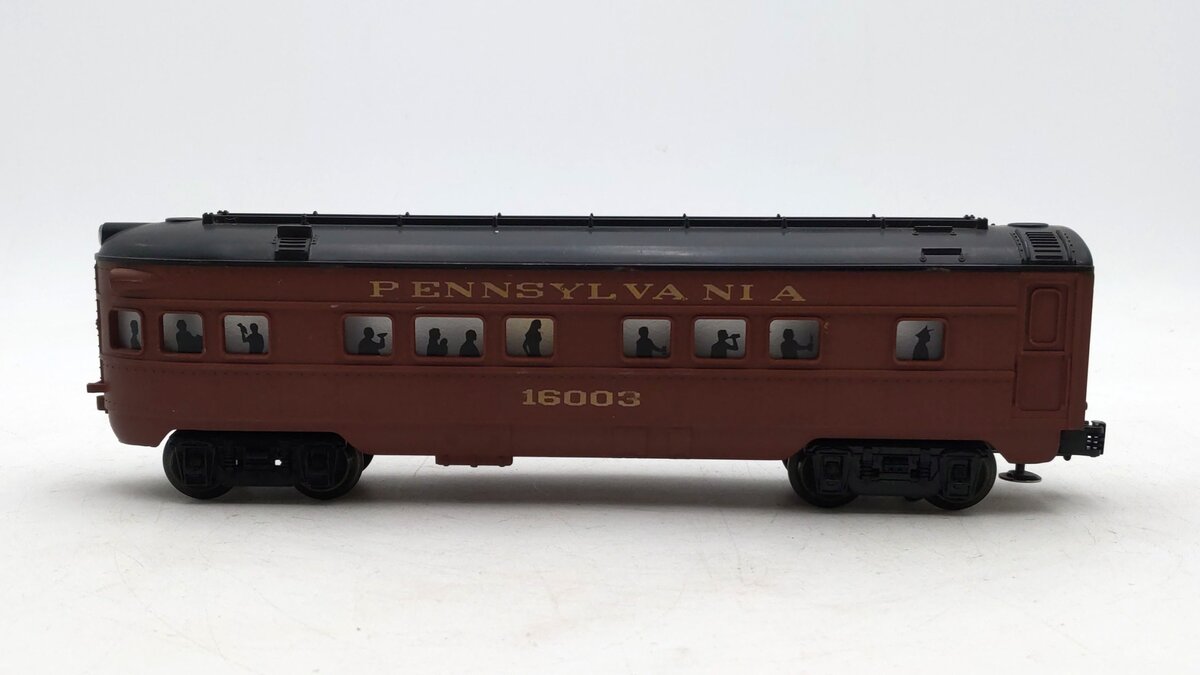 Lionel 6-16003 O Gauge Pennsylvania Tuscan Observation Car EX