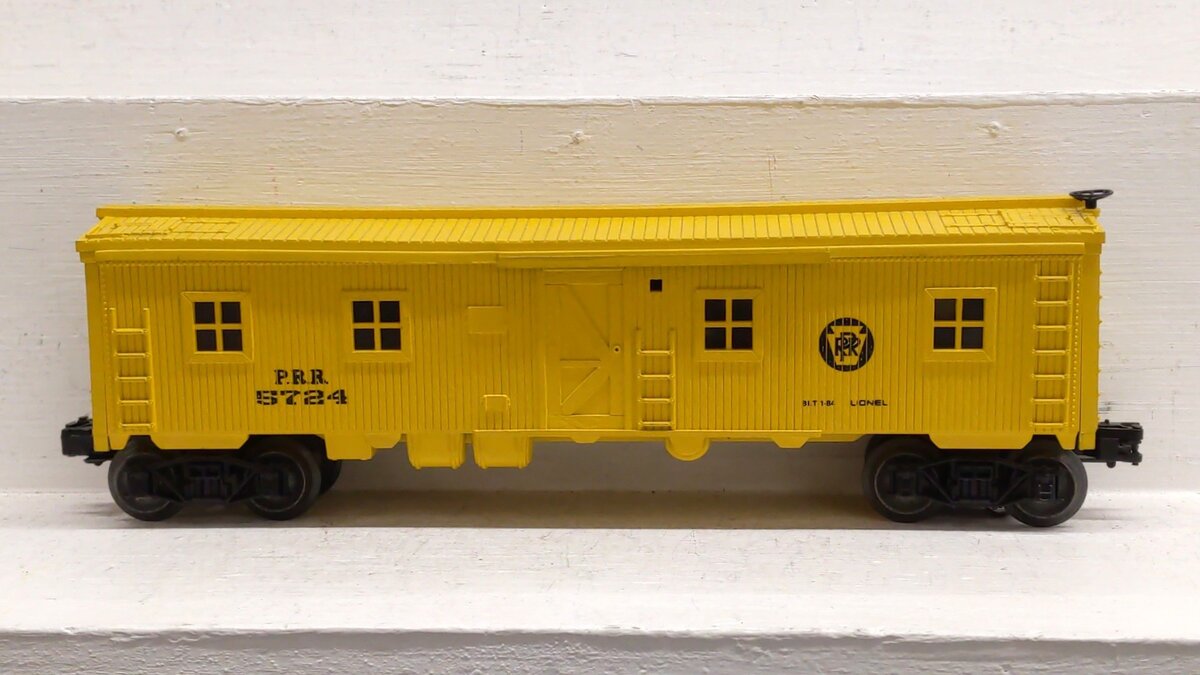 Lionel 6-5724 O Gauge Pennsylvania Illuminated Bunk Car #5724 EX