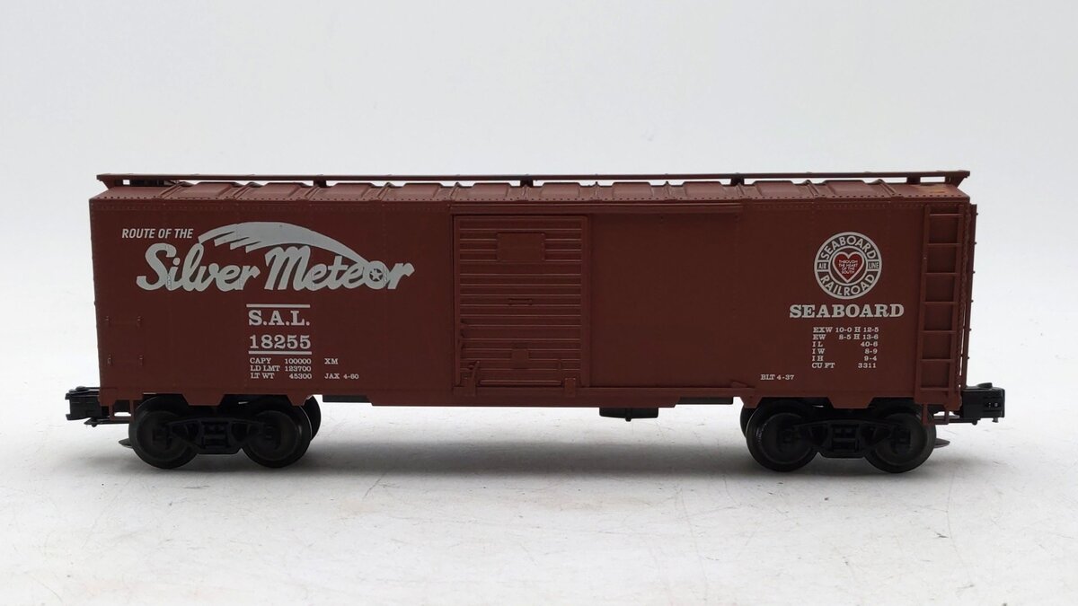 Crown Model Products B-100 O Gauge Seaboard "Silver Meteor" Boxcar #18255 VG/Box