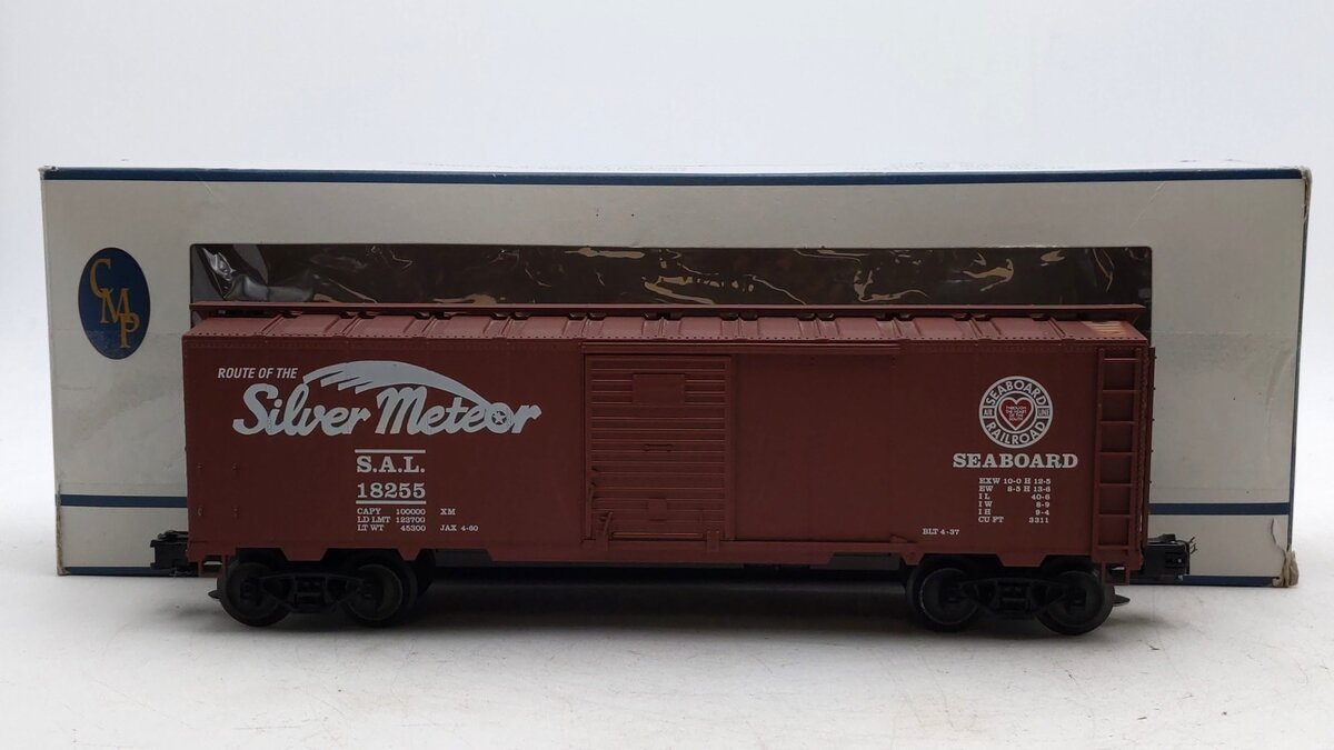 Crown Model Products B-100 O Gauge Seaboard "Silver Meteor" Boxcar #18255 VG/Box
