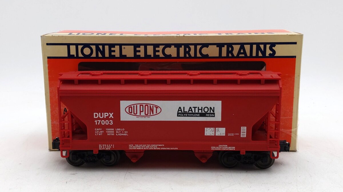 Lionel 6-17003 O Gauge DuPont Center Flow 2-Bay Hopper #17003 LN/Box