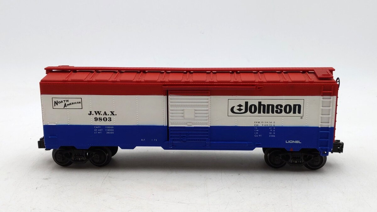 Lionel 6-9803 O Gauge Johnson Wax Box Car EX/Box