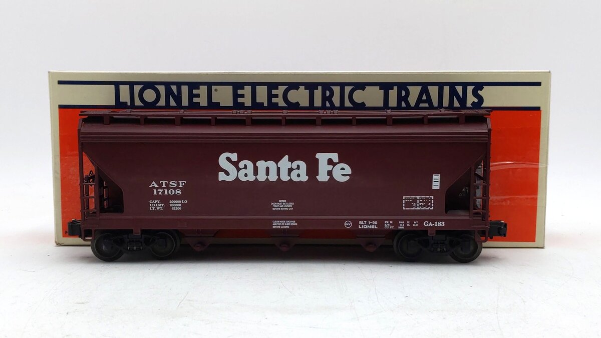 Lionel 6-17108 O gauge Santa Fe Center Flow Hopper Car #17108 LN/Box