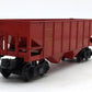 Lionel 6456 Vintage O Lehigh Valley Glossy Red 2-Bay Hopper Car VG
