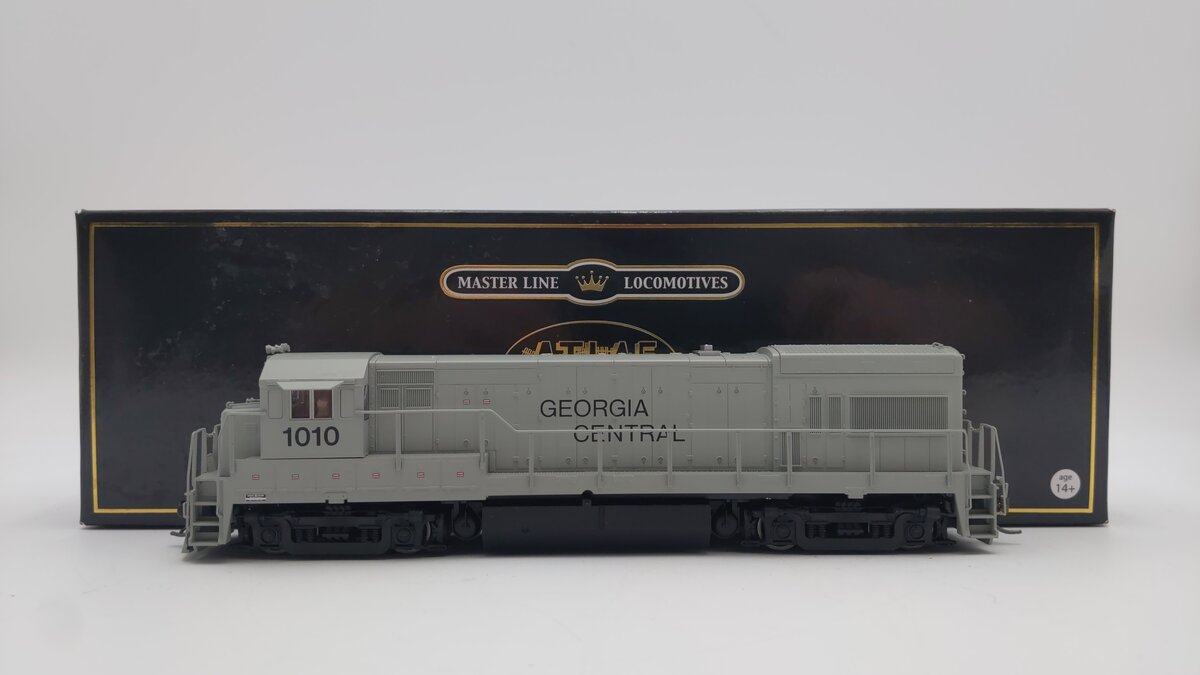 Atlas 10004282 HO Georgia Central Gold U30B Diesel Locomotive w/DCC #1010 EX/Box