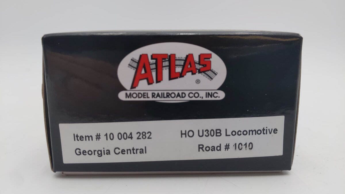 Atlas 10004282 HO Georgia Central Gold U30B Diesel Locomotive w/DCC #1010 EX/Box